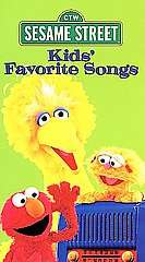 Sesame Street   Kids Favorite Songs VHS, 1999  