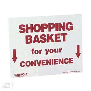  Win Holt LSB SGN Shopping Basket Sign Patio, Lawn 
