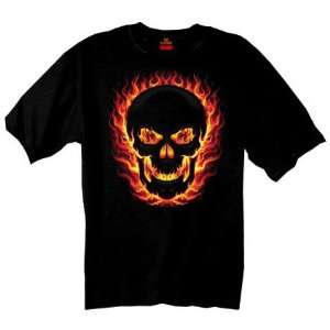 Hot Leathers Black X Large Blackout Skull T Shirt 