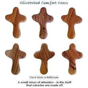  Olivewood Comfort Cross / Set of 6 Spiritual Religious 