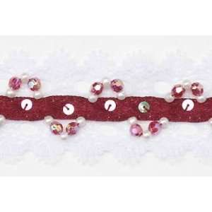  Beaded Lace Ribbon Trim Arts, Crafts & Sewing