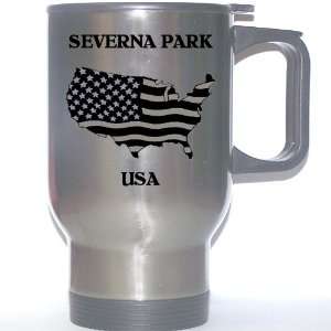  US Flag   Severna Park, Maryland (MD) Stainless Steel Mug 