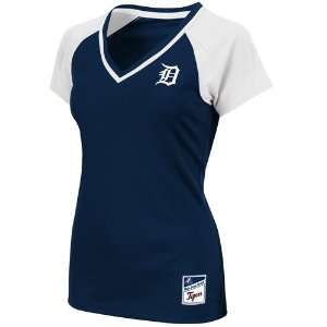  Majestic Detroit Tigers Ladies Navy Blue White The Emerald 