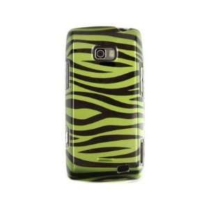  Durable Plastic Design Phone Cover Case Green and Black 