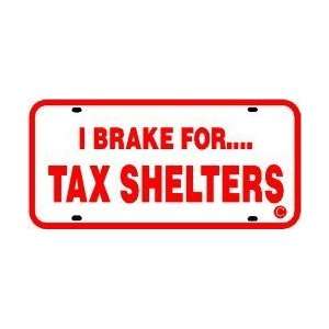  TAX SHELTER LICENSE PLT sign cpa accountant