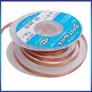 Braid Copper Wire Desoldering Wick Remover Rosin 2.5mm  
