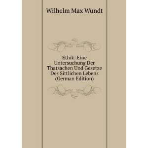   Lebens (German Edition) Wilhelm Max Wundt  Books