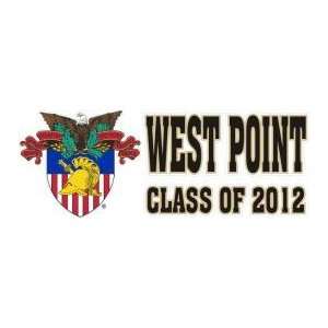  DECAL B WEST POINT CLASS OF 2012 WITH CREST   8 x 3 