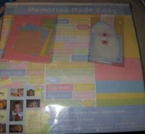 Colorbok Memories Made Easy PASTEL Scrap Kit~Awesome  