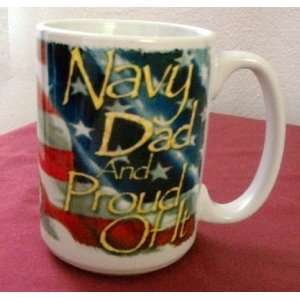    Navy Dad and Proud of It Ceramic Coffee Mug
