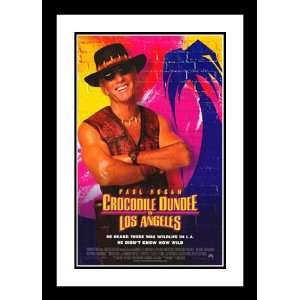 com Crocodile Dundee Los Angeles 20x26 Framed and Double Matted Movie 
