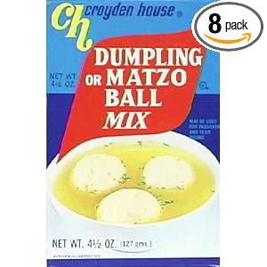 Croyden House Dumpling or Matzo Ball Mix, 4.5 Ounce Boxes (Pack of 8 