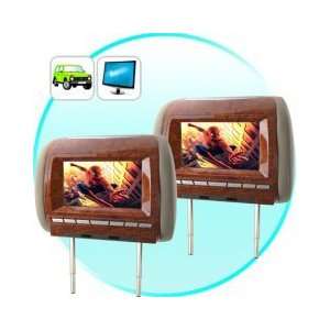   Widescreen Headrest Monitor Pair   Luxury Edition