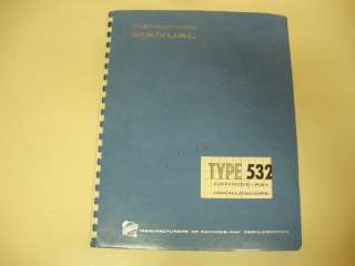 Tektronix Oscilloscope Type 532 Instruction Manual  