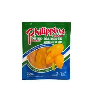 Philippine Brand Dried Mangoes, 3.53 Ounce Bags (Pack of 25)  