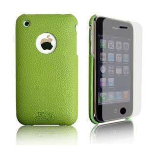  Leather Grip Green (with Crystal Film) for iPhone 3G(S) Electronics