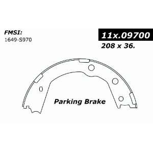  Centric Parts 111.09700 Rear Parking Brake Shoes 
