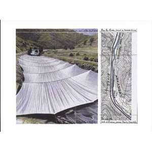 Over the River Proj. for the Arkansas by Christo (Javacheff) 32x24
