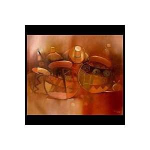  NOVICA Abstract Painting   Mother Home & Kitchen
