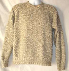 Mens Puritan Tan Crewneck Sweater Size Large  
