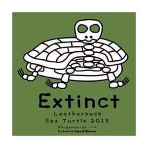 Hippo Works   Extinct Leatherback Sea Turtle 2013   Sticker / Decal
