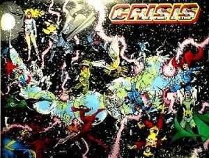 Crisis on Infinite Earths #1 Promo Poster George Perez  