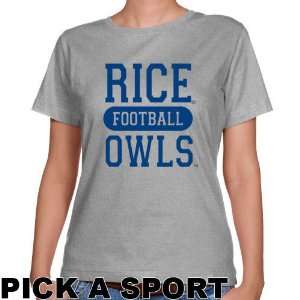  Rice Owl T Shirts : Rice Owls Ladies Ash Custom Sport 