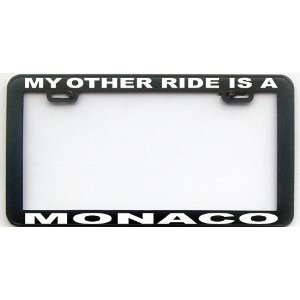  MY OTHER RIDE IS A MANOCO RV LICENSE PLATE FRAME 