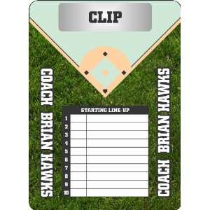  Personalized Baseball Coach Clipboard