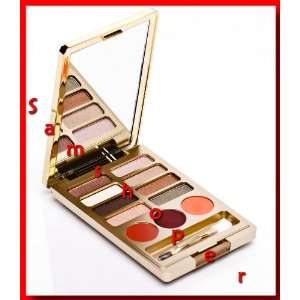 ESTEE LAUDER 8 Pure Color EyeShadow+ 3 lipstick Compact in Luxury Gold 