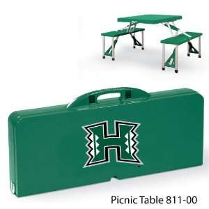 Hawaii University Digital Print Picnic Table Portable table with 4 