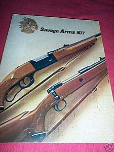 1977 Savage Arms Firearms Gun Catalog Book  