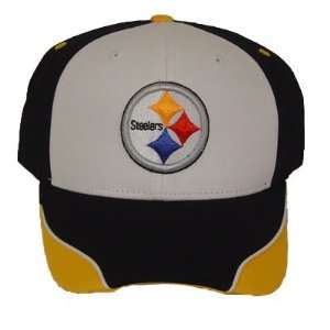   PITTSBURGH STEELERS COTTON BLACK WHITE HAT CAP NEW: Sports & Outdoors
