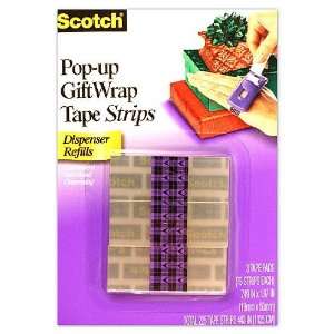  3M Scotch Pop Up Tape Strip Dispenser pack of 3 refills 