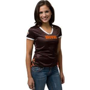  Cleveland Browns Womens Draft Me II V Neck Top: Sports 