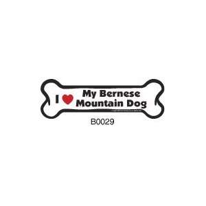  I Love My Bernese Mountain Dog   Car Bone Magnet 
