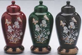   Butterfly and Flower Cremation Urn Keepsake   4 Colors   Free Shipping