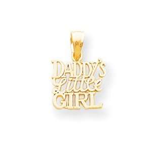 10k Daddys Little Girl Charm   JewelryWeb Jewelry