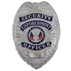   HWC Nickel Security Enforcement Officer Breast Badge 