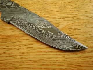Custom Damascus Knife Blank Knifemaking Finger Groove HRC 58+ File 