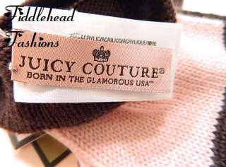 Juicy Couture interior tag for Pink (Silver Pink & Espresso Brown 