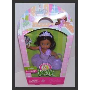   Barbie Kelly Doll in Purple   Brunette with Dark Skin: Toys & Games