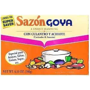 Goya Sazon Culantro And Annatto 6.33 oz  Grocery & Gourmet 