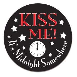   Party By Beistle Company Kiss Me Its Midnight Somewhere   Button