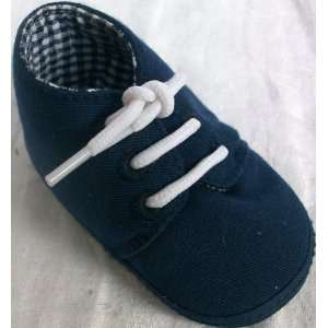    Baby Boy 0 6 Months, New Born Blue Soft Shoes with Laces Baby