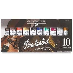  Grumbacher Pre tested Oil Sets   24 ml, Pre Tested 10 Color 