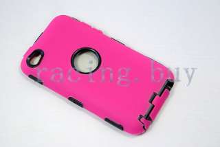 Deluxe Rose Soft Silicone Skin Cover impact Hard Case for iPod Touch 4 