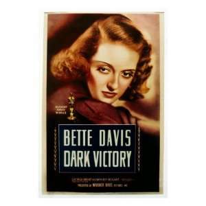 Dark Victory, Bette Davis, 1939 Premium Poster Print 