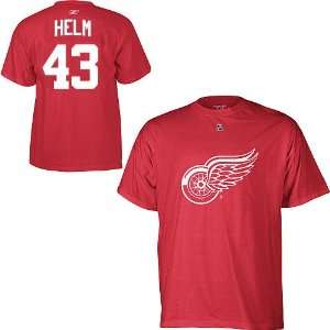  Detroit Red Wings Darren Helm Player Name & Number T Shirt 