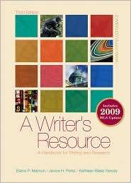 Writers Resource (comb bound) 2009 APA & MLA Update, Student 